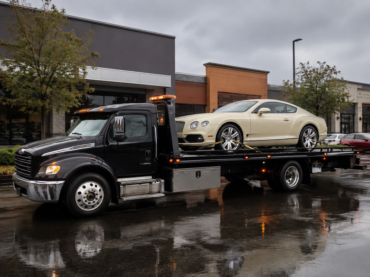 Flatbed vehicle transport